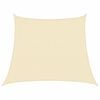 vidaXL Sunshade Sail 1.75 oz/ft² Cream 3/4x9.8' HDPE