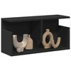 vidaXL Wall Cabinet Black Engineered wood Small Wall Cabinet