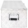 vidaXL Storage Box Silver 31.5"x15.4"x11.8" Aluminum