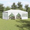 vidaXL Party Tent White 236.22 x 157.48 x 104.72 in Polyethylene