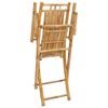 vidaXL Garden Chair Set of 2 Natural Bamboo Bamboo Medium Foldable
