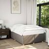 vidaXL Bed Frame Taupe Polyester Small Double Bed Frame Rectangular