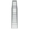 vidaXL Gabion Basket Set of 6 Silver Galvanized Iron