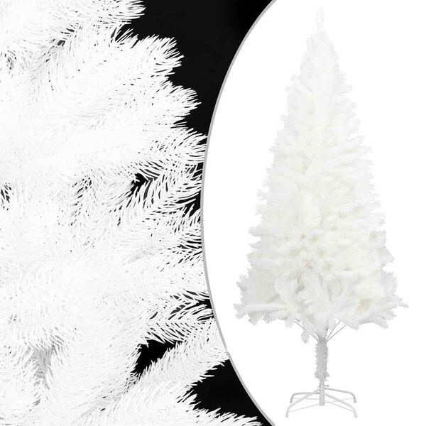 vidaXL Christmas Tree White PE (Polyethylene), Steel, Plastic Medium