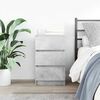 vidaXL Bedside Cabinet Concrete Grey Engineered Wood Medium