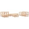 vidaXL Garden Lounge Set Natural wood Solid pine wood Modular