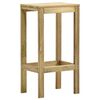 vidaXL Bar Stool Set of 2 Natural Wood Treated Pinewood Standard