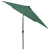 vidaXL Garden Parasol Green Polyester 6.6 x 9.8 ft Foldable