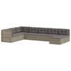 vidaXL Garden Lounge Set Grey