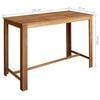 vidaXL Bar Table and Chair Brown Solid acacia wood with oil finish Durable