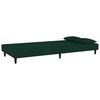 vidaXL Sofa Bed Dark Green Velvet, Wood, Foam, Plastic Medium