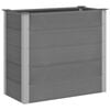 vidaXL Raised Bed Gray Wood-plastic composite, Aluminum 39.4x19.7x35.8 in