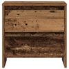 vidaXL Bedside Cabinet with Drawer Old Wood 17.72 x 13.39 x 17.52 in