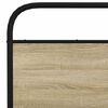 vidaXL Bed Frame Sonoma Oak Steel, Engineered wood King Size Bed Frame