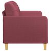 vidaXL 2-seater Sofa Wine Red Fabric (100% polyester), metal, textilene