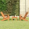 vidaXL Garden Lounge Set Brown Solid Acacia Wood Medium Foldable