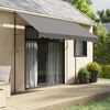 vidaXL Retractable Awning Anthracite Steel 118.1x59.1 in