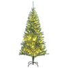 vidaXL Artificial Christmas Tree Green and white PET Large