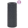 vidaXL Balcony Screens 10 pcs Anthracite 100.4x7.5" Poly Rattan