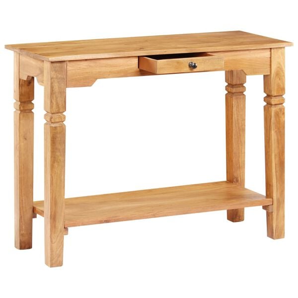 vidaXL Console Table Natural Acacia Solid Acacia Wood Console Table
