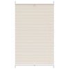vidaXL Plisse Blind 27.6"x59.1" Creme
