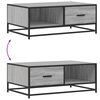 vidaXL Coffee Table Grey Sonoma Engineered wood and metal