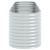 vidaXL Garden Raised Bed Silver Galvanized Steel 126.0 x 31.5 x 31.9 in