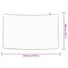 vidaXL Trailer Net with Elastic Rope White 11.5x6.6' PP