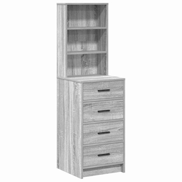 vidaXL Highboard Grey sonoma 40 x 41 x 135 cm Engineered wood