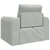 vidaXL Sofa Bed Light Grey 38.58 x 27.95 x 32.68 in Velvet