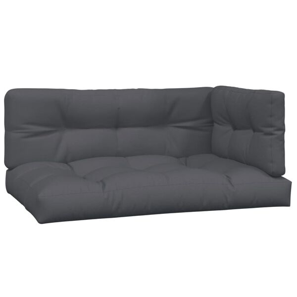 vidaXL Pallet Sofa Set Anthracite Solid acacia wood Modular