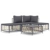 vidaXL Garden Lounge Set Anthracite, Dark Grey
