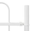 vidaXL Garden Fence 4 pcs White 22.31 x 3.28 ft Powder-coated Steel