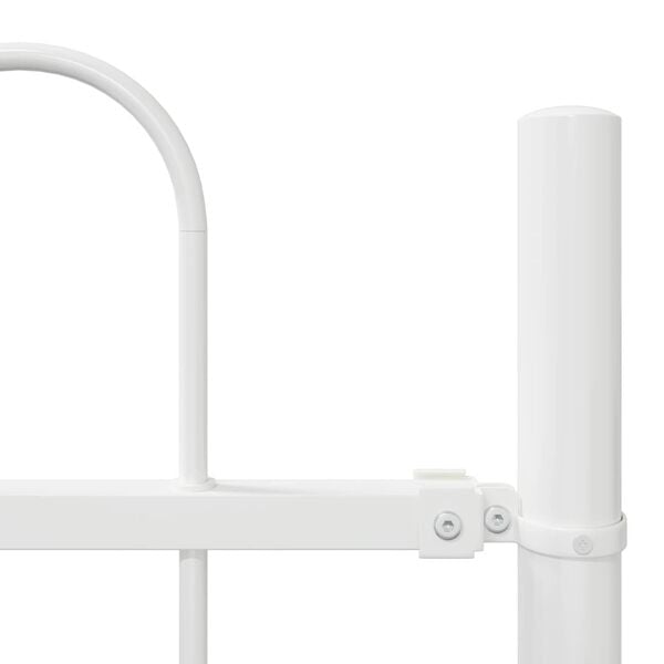 vidaXL Garden Fence 4 pcs White 22.31 x 3.28 ft Powder-coated Steel