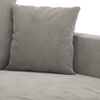 vidaXL 2-Seater Sofa Light Gray 47.2" Velvet