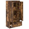 vidaXL Cabinet Smoked Oak Engineered Wood 21.9x13.4x47.0 in Cabinet