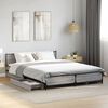 vidaXL Bed Frame Grey Sonoma Engineered wood King Size Bed Frame