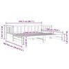 vidaXL Day Bed White Solid pine wood Twin Pull-Out Day Bed
