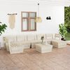 vidaXL Garden Lounge Set Spruce Wood Impregnated Spruce Wood Medium