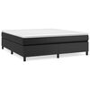 vidaXL Bed Frame Black Faux leather, plywood, engineered wood