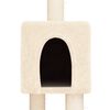 vidaXL Cat Tree Cream Engineered wood, plush, sisal Adjustable