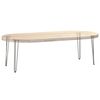 vidaXL Hairpin Table Leg Natural Steel Solid Powder-Coated Steel Large
