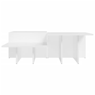 vidaXL Coffee Tables 2 pcs White Engineered Wood