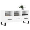 vidaXL TV Cabinet White Engineered Wood Medium TV Cabinet Rectangular