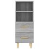 vidaXL Sideboard Gray Sonoma 13.6"x13.4"x35.4" Engineered Wood