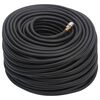 vidaXL Hybrid Air Hose Black 0.6" 164' Rubber and PVC