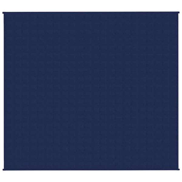 vidaXL Weighted Blanket Blue Cotton, Polyester, Glass beads