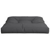 vidaXL Pallet Cushion Black 100% polyester 27.6 x 27.6 in