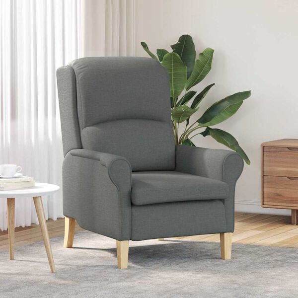 vidaXL Armchair Dark grey 29.92 x 37.01 x 40.16 in Fabric