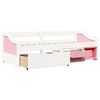 vidaXL Day Bed White Solid pinewood 35.4 x 78.7 in